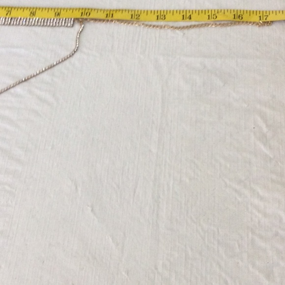 Elegant Gold and Silver color one piece Rhinestone Necklace * - Picture 3 of 5